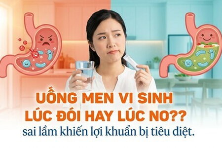 Uống men vi sinh lúc đói hay lúc no? khiến lợi khuẩn bị tiêu diệt