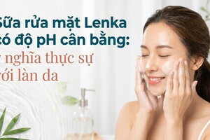 Sữa rửa mặt Lenka có độ pH cân bằng: ý nghĩa thực sự với làn da
