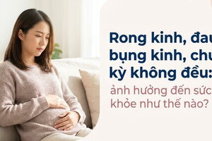 Rong kinh, đau bụng kinh, chu kỳ không đều: ảnh hưởng như thế nào?