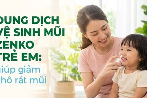 Dung dịch vệ sinh mũi Zenko trẻ em: giúp giảm khô rát mũi
