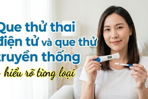 Que thử thai điện tử và que thử truyền thống - hiểu rõ từng loại