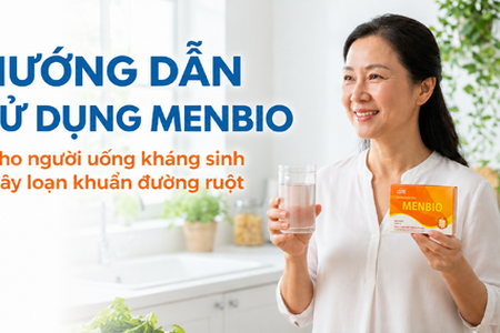 Hướng dẫn sử dụng Menbio cho người uống kháng sinh