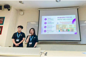 2 học sinh lớp “săn học bổng” ở Hà Nội đưa sản phẩm đặc biệt ý nghĩa đến Hội nghị Thượng đỉnh Lãnh đạo Trẻ