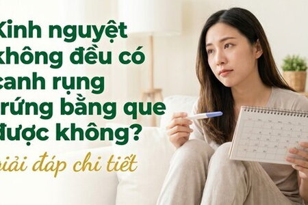 Kinh nguyệt không đều có canh rụng trứng bằng que được không?