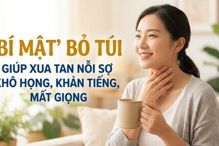 "Bí mật" bỏ túi giúp xua tan nỗi sợ khô họng, khản tiếng, mất giọng
