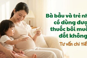 Bà bầu và trẻ nhỏ có dùng được thuốc bôi muỗi đốt không? tư vấn