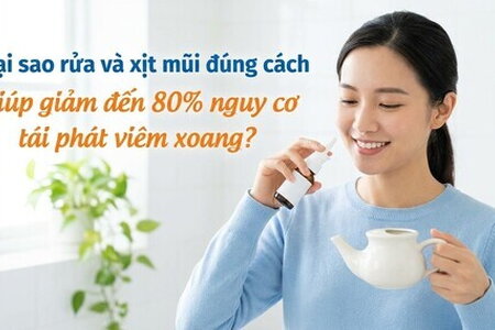 Tại sao xịt mũi giúp giảm đến 80% nguy cơ tái phát viêm xoang?