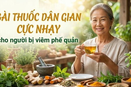 Bài thuốc dân gian cực nhạy cho người bị viêm phế quản