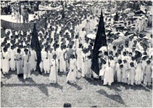 Đông đảo các tầng lớp phụ nữ tham gia lễ tuyên bố độc lập.