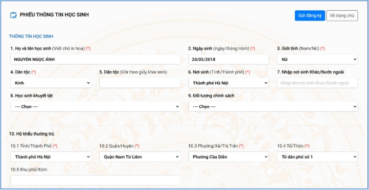 Hướng dẫn đăng ký tuyển sinh trực tuyến vào các trường mầm non năm học 2021-2022