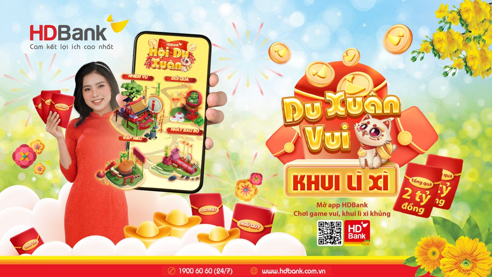 game Hội Du Xuân trên App HDBank 3