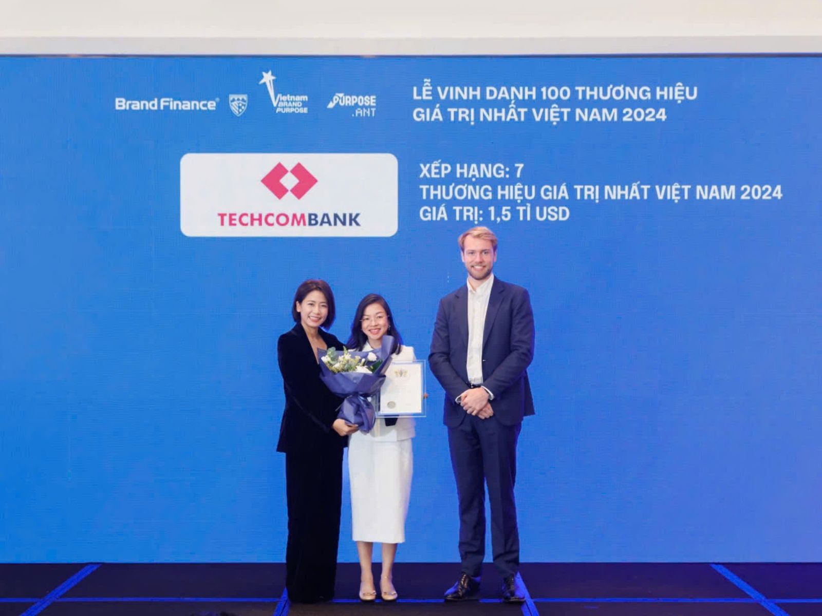 Techcombank, thương hiệu ngân hàng tư nhân giá trị nhất Việt Nam, tiếp tục thăng hạng toàn cầu