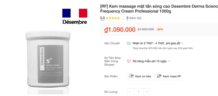 Mỹ phẩm Désembre bị thu hồi toàn quốc vì công thức và công dụng không đúng công bố