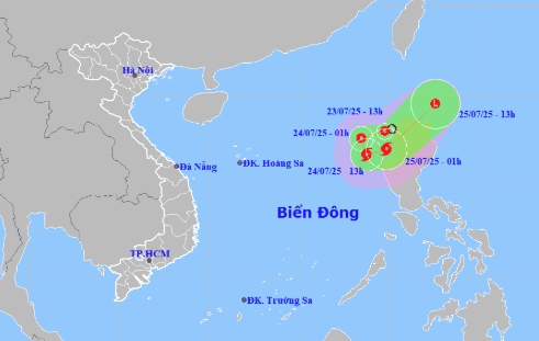 Biển Đông lại đón áp thấp nhiệt đới, có thể mạnh thành bão