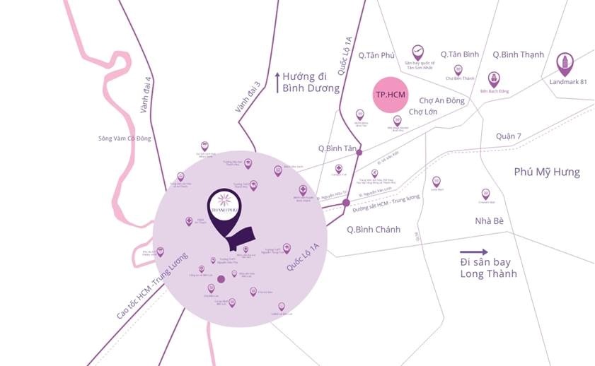 Khu Tây TP.HCM: Dòng tiền đổ về mạnh, nhưng sức mua vẫn dồn vào trung tâm